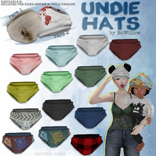 :BoWillow: Undie Hats - Bloody RARE