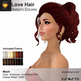 A&A Love Hair Variety Colors, boxed