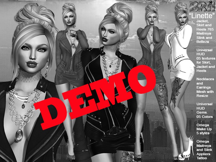 **DEMO** LINETTE ROCK STAR STYLE UNIVERSAL HUD 5 TEXTURES**