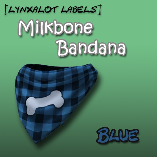 [Lynxalot Labels] Milkbone Bandana Blue