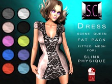 .:S.C:. Dress - Scene Queen - Fat Pack - Slink Physique