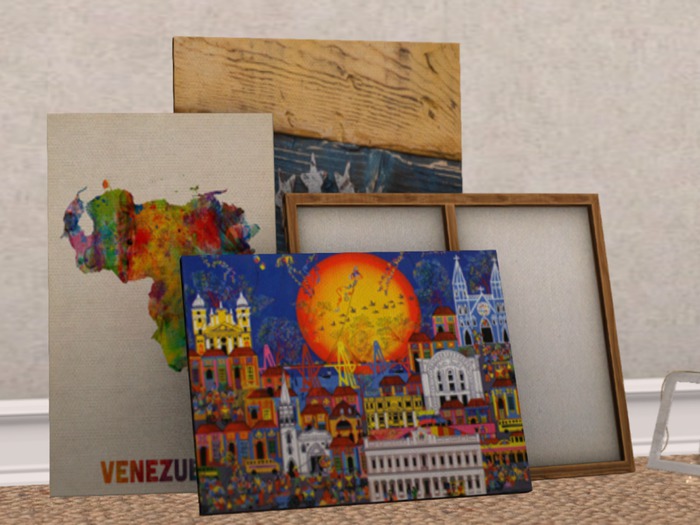 C.M. Paintings  Vintage Canvas Venezuela