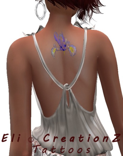 zDEMO Blue Lily Tattoo No. 369 Front/Back