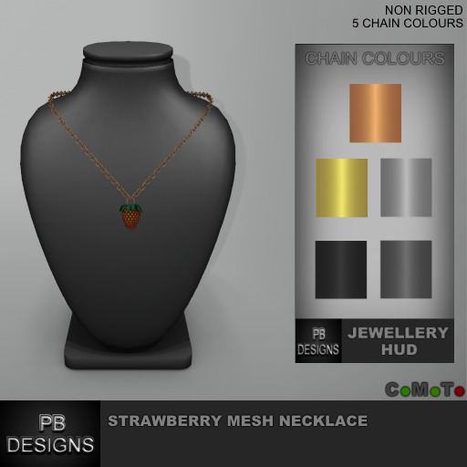 *PB* Strawberry Mesh Necklace
