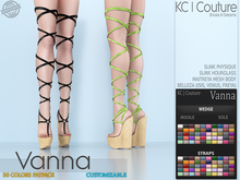 -KC- VANNA WEDGES / MAITREYA SLINK BELLEZA BODIES