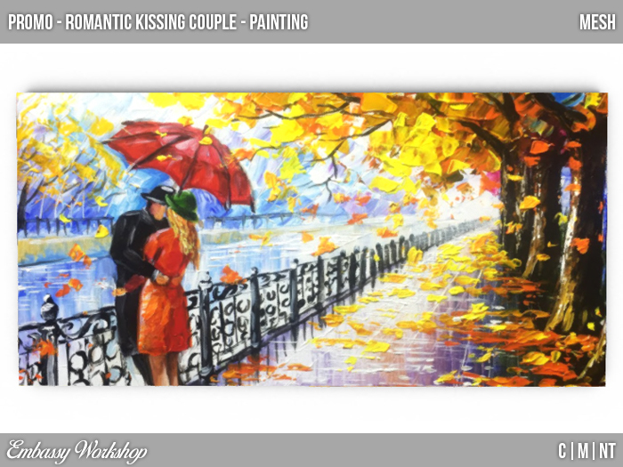 EW - Promo - Romantic kissing Couple - Painting