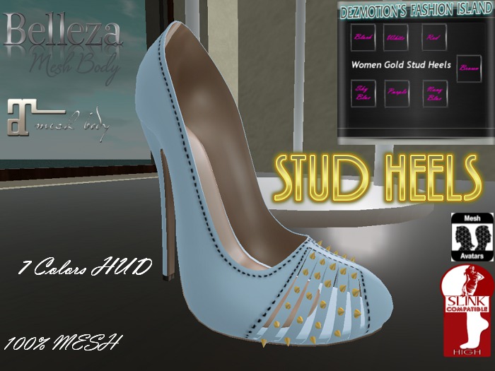 [DF] - Stud Heels w/HUD