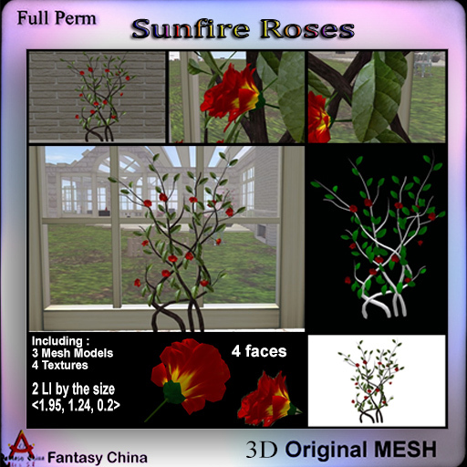 FC- Full Perm Sunfire Roses 
