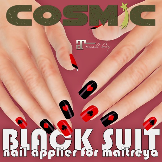 [dollarbie special].::COSMiC::. BLACK SUIT NAIL APPLIER FOR MAITREYA HUD