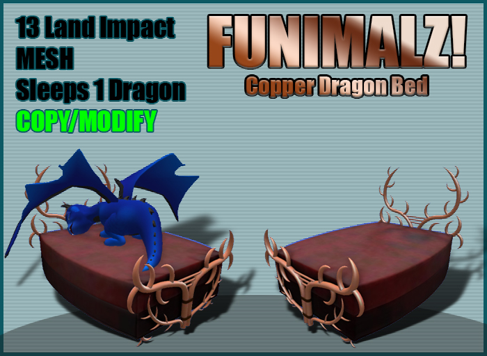 FUNIMALZ! Copper Dragon Bed