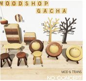 [NO CONCEPT] wooden low stool3
