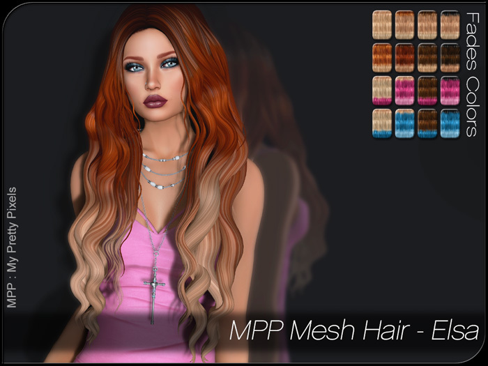 - MPP Mesh - Hair - Elsa - Fades