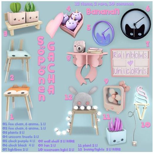 02 Soponen Gacha - bunny chair