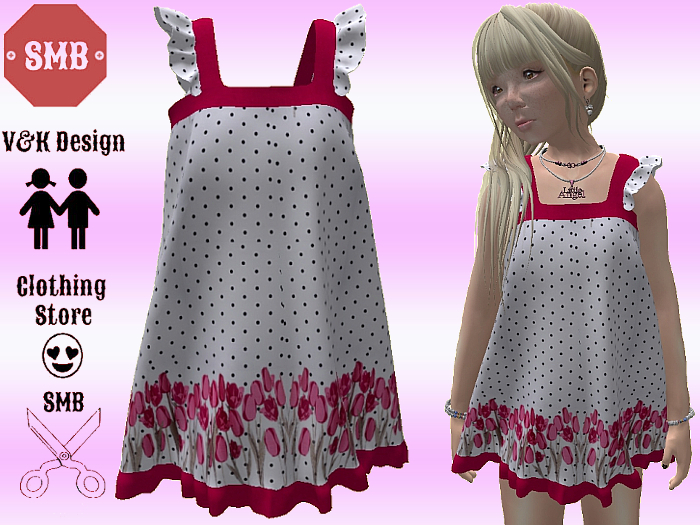 SMB&AVIL Design Spring Flower Mary Dress