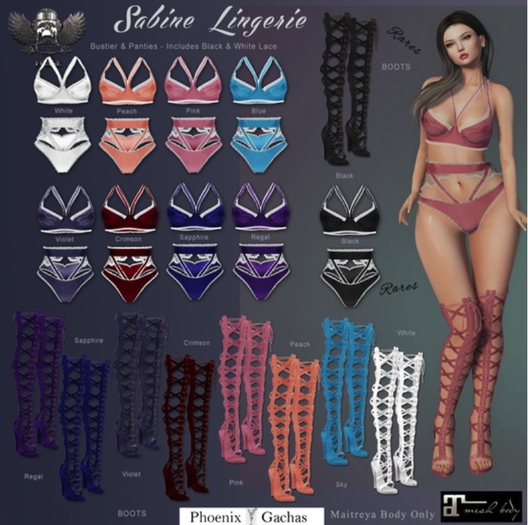 [The Forge] Sabine FULL SET Pink *Maitreya Only*