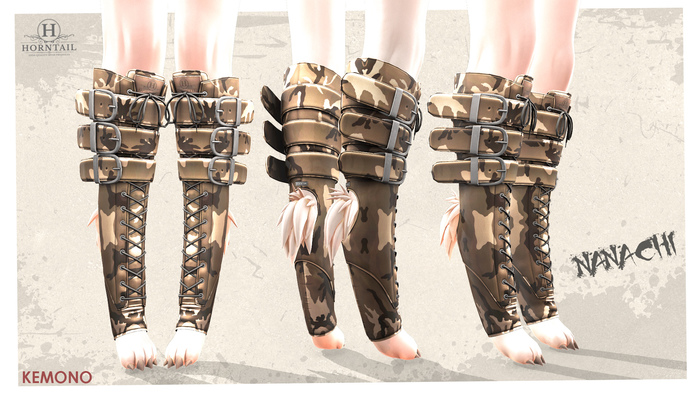 HORNTAIL - [CAMO2] Nanachi Kemono Boots