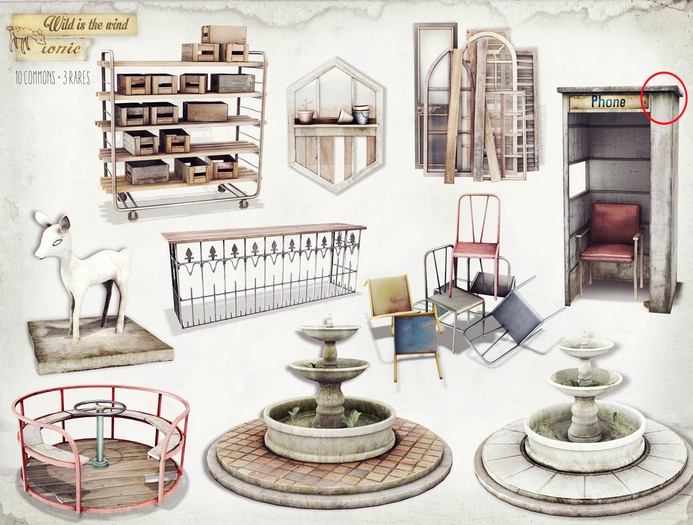 *ionic* Distressed phone cabin