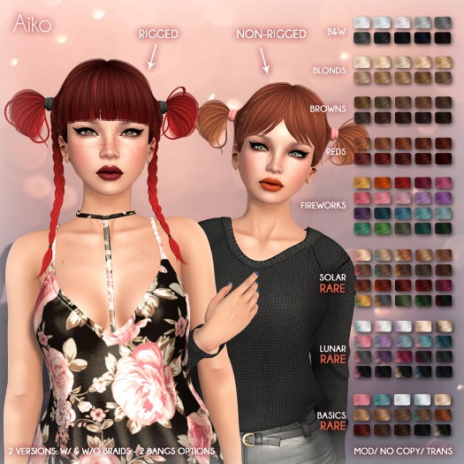 /Wasabi Pills/ Aiko Mesh Hair w/braids - Basics RARE