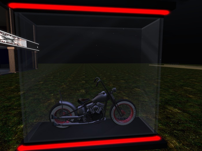 Bike Display Red Neon