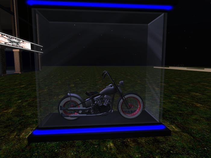 Bike Display Case Blue