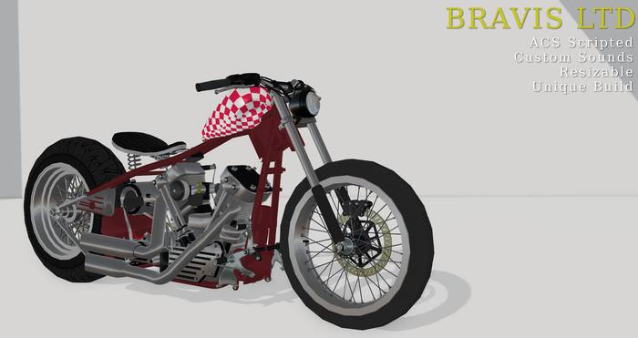 Bravis  XVR RAT Classic Red Motorcycle