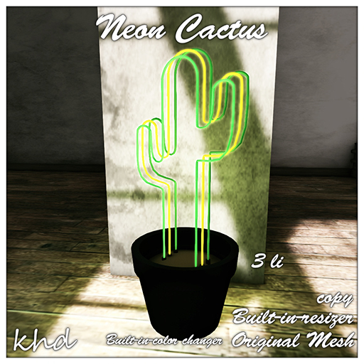 .::KHD::. Neon Cactus ( box )