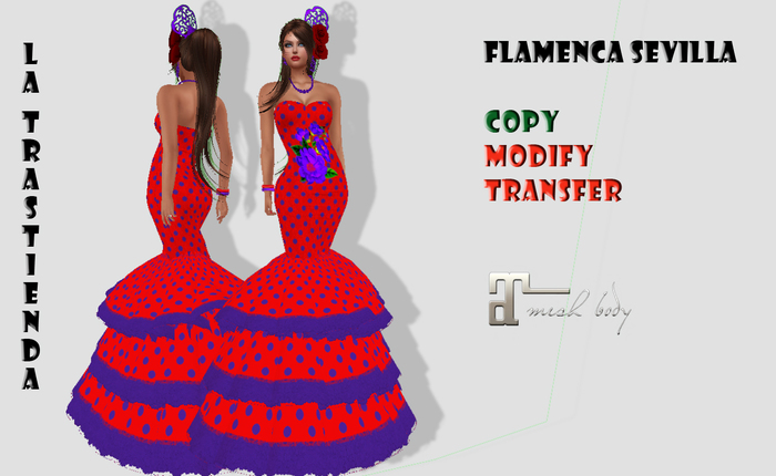 (XR)VESTIDO FLAMENCA SEVILLA.
