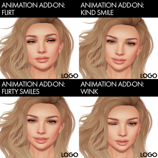 LOGO Bento Mocap Facial Animation Flirt Pack 1