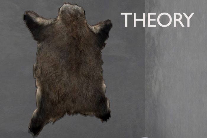THEORY 3D FAUX FUR HIDE