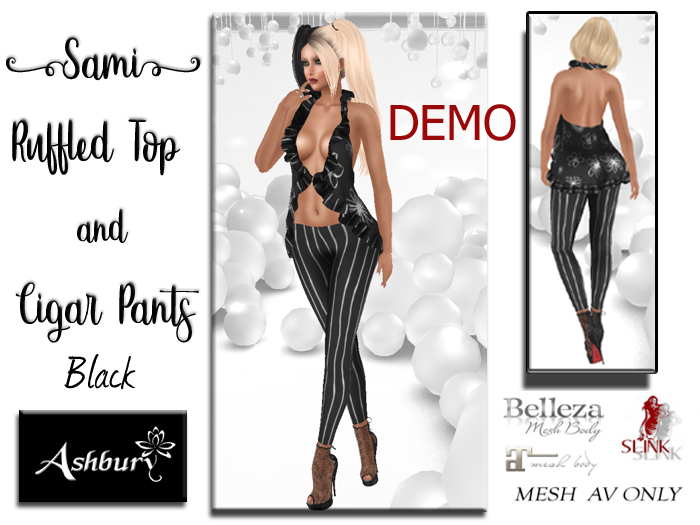 [ASHBURY] Sami Ruffled Top & Leggings-DEMOS