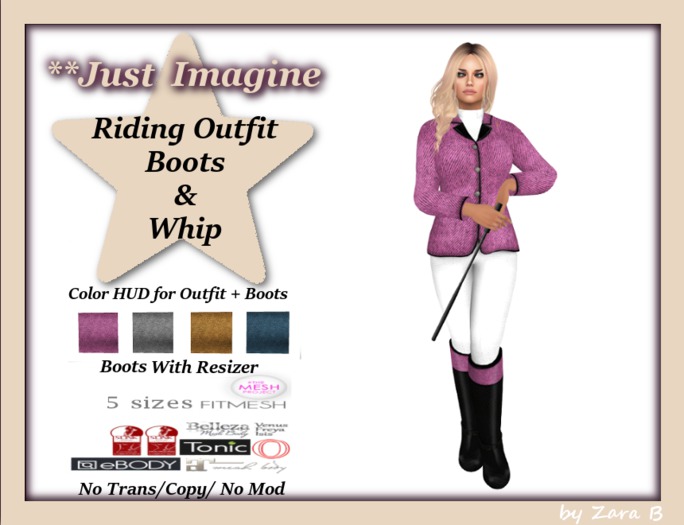 ** Just Imagine Complete Riding Outfit  By Zara B