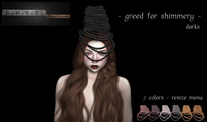 D.U.S.T.  - greed for shimmery - headpiece / darks