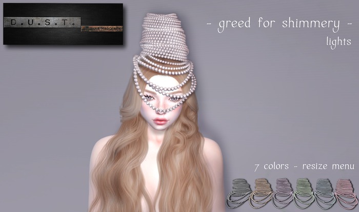 D.U.S.T.  - greed for shimmery - headpiece / lights