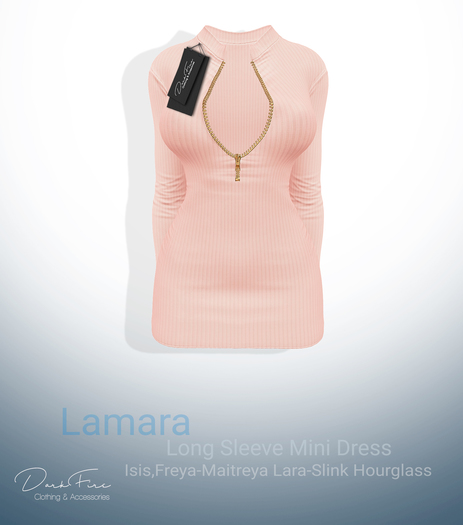 DarkFire Lamara  Long Sleeve Mini Dress-Color#08