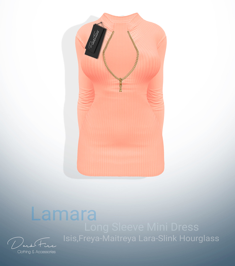 DarkFire Lamara  Long Sleeve Mini Dress-Color#09
