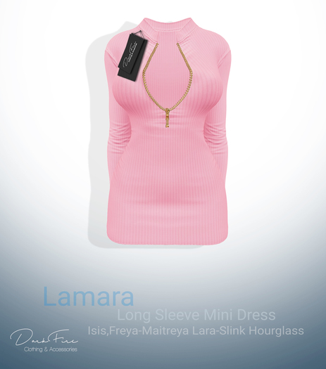 DarkFire Lamara Long Sleeve Mini Dress-Color#13