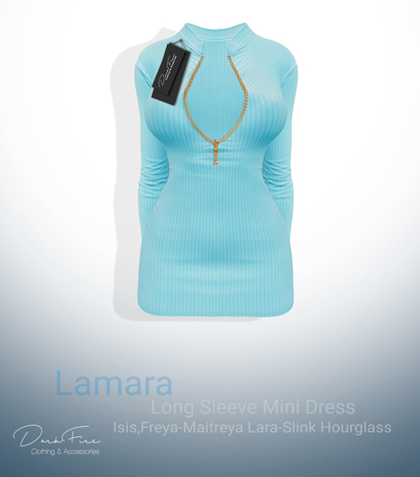 DarkFire Lamara  Long Sleeve Mini Dress-Color#17