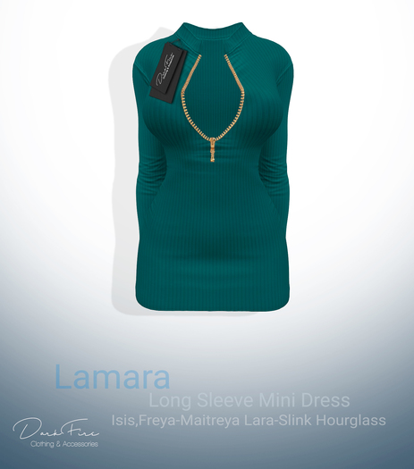 DarkFire Lamara  Long Sleeve Mini Dress-Color#20