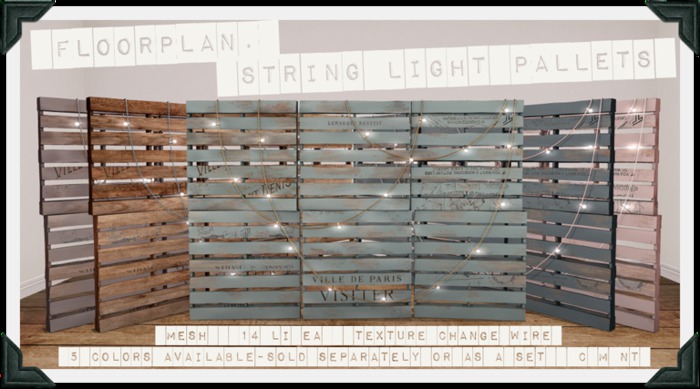 floorplan. string light pallets / mint [boxed]