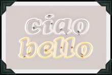 floorplan. neon ciao bello [box]