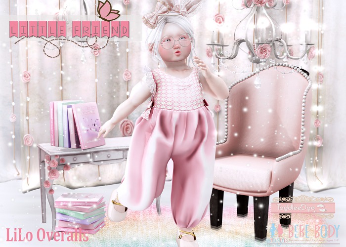 {L.F.C} LiLo Overalls LIGTH PINK HUD