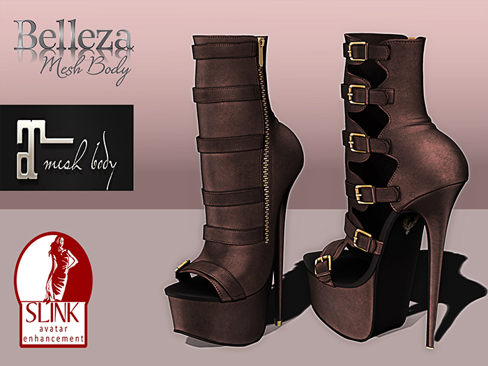 Santino Design-Belted Boot-Beige