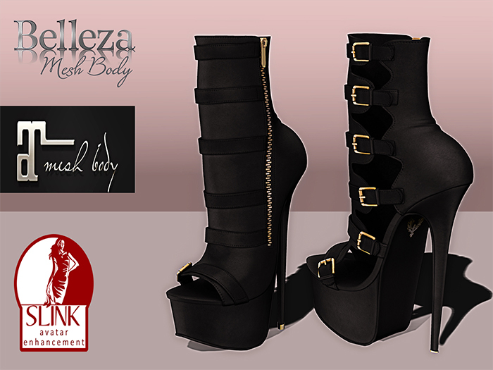 Santino Design-Belted Boot-Black