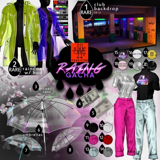 FAKEICON / rain-g gacha / 18 shirt pink / gianni (BOXED)