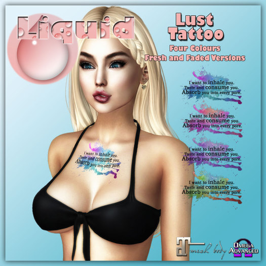 Liquid ~ Lust Tattoo ~ Fatpack (Add Me to Unpack)