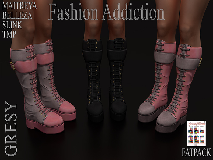 FASHION GRESY BOOTS- MAITREYA BELLEZA SLINK TMP