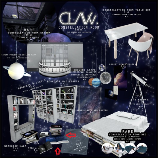 C L A Vv. Constellation Room - BED RARE