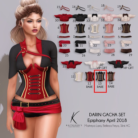 13 Kaithleen's Darin Bustier Maitreya - Tricky RARE