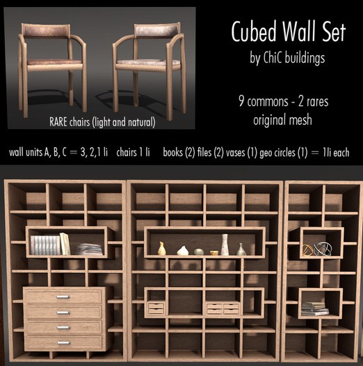 [Cb] Cubed Wall Set Chair Taupe