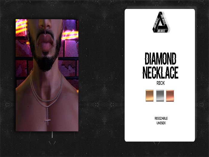 [BIG BOSS] - Diamond Necklace Rick *Gold
